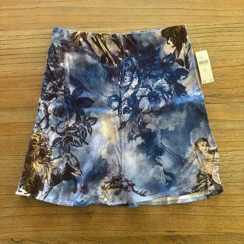 Anthropologie The Tilda Mini Slip Skirt - Size XS - Picture 1 of 8